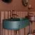 Infinity nadgradni lavabo 60cm petrol green
