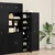 Highboard 2 pcs Crni hrast 30 x 42,5 x 185 cm