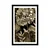 Plakat s paspartujem čudovite rože v sepia varianti - 30x45 silver