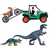 slomart playset dickie toys dino tracker