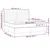 Vidaxl Box spring postelja z vzmetnico modra 180x200 cm blago