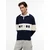 Tommy Jeans Majica  mornarska / off-bela