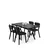 Hanah Home Trpezarijski set, 5 komada, Teget