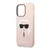 Maska Karl Lagerfeld MagSafe Compatible Case Liquid Silicone Karl Head za iPhone 14 Pro, Roze