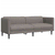 3-dijelni set sofa smeđesivi od tkanine