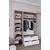 HANAH HOME Ormar braon - bele boje Nisan 1600 019