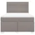 Vidaxl Box spring postelja z vzmetnico taupe 160x200 cm blago