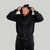 STRIX Zip Hoodie Washed Black