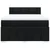 vidaXL vidaXL Box spring postelja z vzmetnico črna 140x200 cm blago, (21321475)