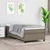 Vidaxl Box spring postelja z vzmetnico taupe 100x200 cm blago