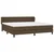 Vidaxl Box spring postelja z vzmetnico temno rjav 200x200 cm blago
