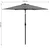 ModernHome Ugaoni suncobran, 2,7m, Sivi