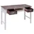 vidaXL Pisalna miza rjava 110x45x76 cm les