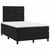 Krevet box spring s madracem crni 120 x 190 cm baršunasti