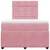 Vidaxl Box spring postelja z vzmetnico roza 120x190 cm žamet