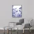 Canvas Slika na platnu Plavi cvetovi, Sa ramom, 90 x 120 cm, Crni