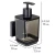 WENKO 71444800 - Dozator tečnog sapuna VACUUM-LOC QUADRO ED 7,5x16 cm crni