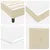 VIDAXL Postelja boxspring z vzmetnico krema 90 x 190 cm blago