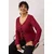 Trendyol Curve Ženska bluza Tbbaw26Af00068, Bordo