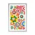 Plakat abstrakcija rož - 40x60 silver