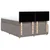 Vidaxl Box spring postelja z vzmetnico taupe 140x190 cm blago