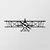 Wallity Zidna dekoracija Airplane, 70x23 cm, 1.2mm,, Crna