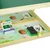 shumee Lesena magnetna tabla s kredo + set magnetnih lesenih sestavljank