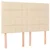 Vidaxl Box spring postelja z vzmetnico krem 140x190 cm blago
