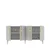Hanah Home Konzola Bahar KB150, 150x80x35 cm, Bela