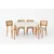 Hanah Home Trpezarijski set Natura, Braon-beli