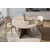 HANAH HOME Trpezarijski sto Virella Travertine Venezia Walnut