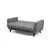 Atelier del Sofa Dvosed na razvlačenje Zaden 153x86x77cm Svetlosivi