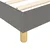 vidaXL Box spring postelja z vzmetnico temno siva 140x200 cm blago