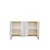 Hanah Home komoda Nota 120, 120 cm, hrast Sapphire / bela / srebrna