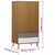 vidaXL Garderobna omara rjava 90x55x175 cm trdna borovina