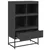 Visoka komoda crna 68x39x111,5 cm od čelika