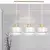 Luster na sajli TORIN 3xE27/15W/230V bela
