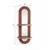 HANAH HOME Zidna polica Artmtkwll6 Wenge