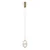 ITALUX PND-34375-1-HBR - LED luster na sajli ALANI LED/6W/230V 3000K zlatna