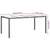 Vidaxl Vrtna miza Bela 190 x 90 x 75 cm poli ratan