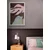 Plakat elegantna monstera na rjavem ozadju - 40x60 silver