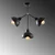 Conceptum Hypnose Luster Dram-1111, 47cm 46x15 cm, 3xE27, 40W, Crni