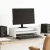 Stalak za monitor bijeli 54 x 22 x 15 cm od konstruiranog drva