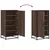 Stalak za cipele boja hrasta 48x38x97,5 cm konstruirano drvo