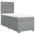 Vidaxl Box spring postelja z vzmetnico svetlo siva 90x190 cm blago