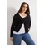 Trendyol Curve Ženska bluza Tbbaw26Af00089, Crna