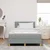 LED Box Spring Postelja Svetlo siva 120 x 200 cm blago