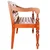 Vidaxl Batavia klop 98 cm trden mahagonij temno rjava