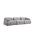Atelier del Sofa Trosed Petite 3, 290x95x75 cm, Svetlosivi