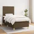 vidaXL vidaXL Box spring postelja z vzmetnico temno rjava 100x200 cm blago, (20725083)
